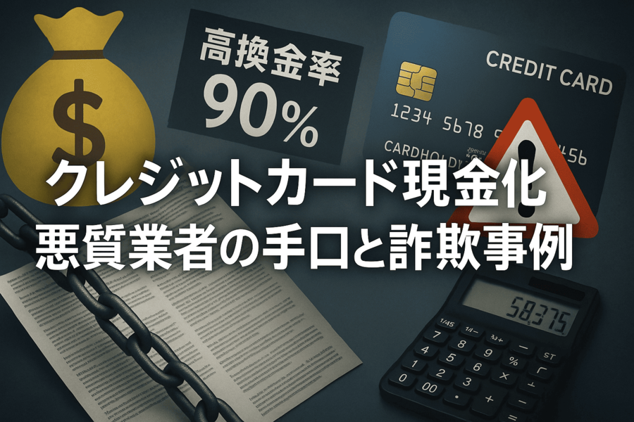 クレジットカード現金化 悪質業者の手口と詐欺事例