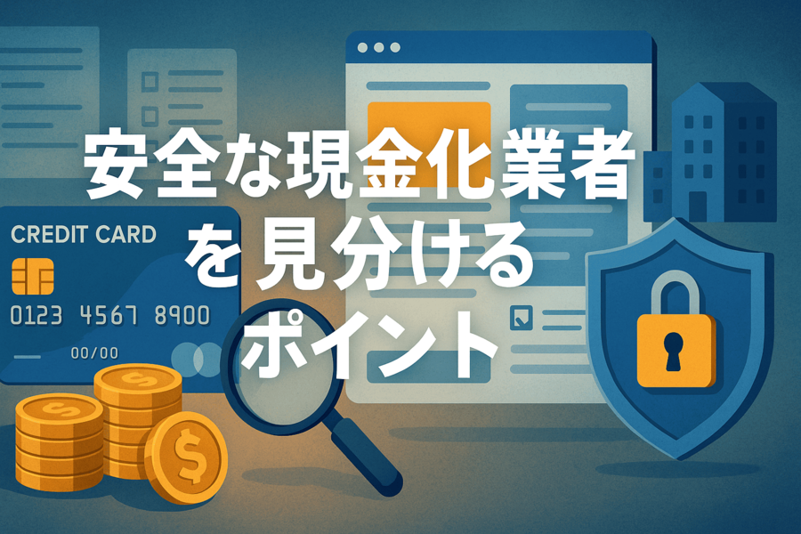安全な現金化業者を見分けるポイント